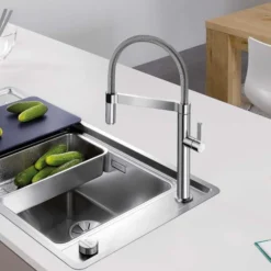 Blanco Culina - S Mini Stainless Steel Monobloc Kitchen Tap - 519844 | Durable & Stylish Design -Bathroom Sales Shop BLANCOCULINA S MINI LIFESTYLE 4