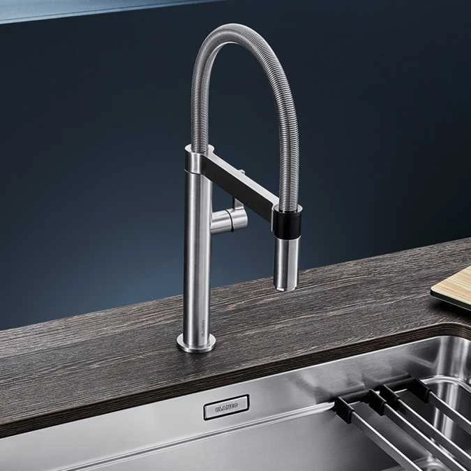 Blanco Culina-S Stainless Steel Kitchen Tap - 517598 | Modern Monobloc Design 5 Blanco Culina-S Stainless Steel Kitchen Tap - 517598 | Modern Monobloc Design - Image 3