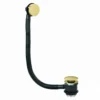 Scudo Brushed Brass Bath Pop Up Waste & Overflow | Premium Bathroom Plumbing Solution -Bathroom Sales Shop BRASSBW001 rubberduck