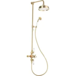 Bali Thermostatic Shower Kit - Brushed Brass | Traditional Shower Valves | Premium Showering Experience