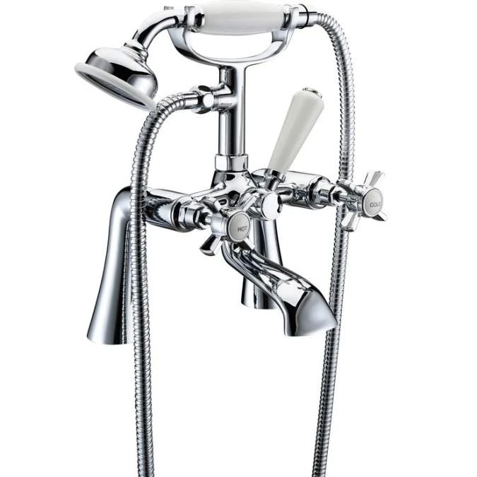 Barbary Bath/Shower Mixer Tap - Modern Chrome Finish, Dual Functionality 3 Barbary Bath/Shower Mixer Tap - Modern Chrome Finish, Dual Functionality