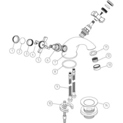 Barbary Basin Mixer Tap with Click Clack Mechanism - Modern Bathroom Tap 9 Barbary Basin Mixer Tap with Click Clack Mechanism - Modern Bathroom Tap -Bathroom Sales Shop Barbary Basin Tap LD