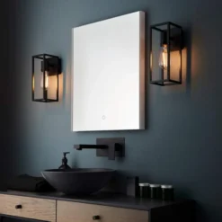 Barbary Wall Light - Sleek Matt Black | Bathroom Wall Lighting | Modern Design -Bathroom Sales Shop Barbary Wall Light Lifestyle7