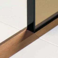 ABACUS Wet Room 10mm Glass Recessed Channel 2000mm - Brushed Bronze | Premium Wetroom Shower Screen Support -Bathroom Sales Shop Brushed Bronze threshold main 1