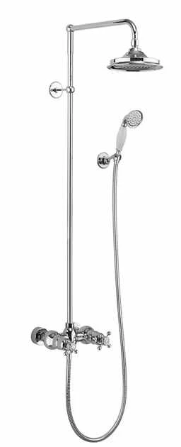 Burlington Eden Exposed Thermostatic Shower Set with Fixed Head, Hose, and Handset - BEF2S 3 Burlington Eden Exposed Thermostatic Shower Set with Fixed Head, Hose, and Handset - BEF2S