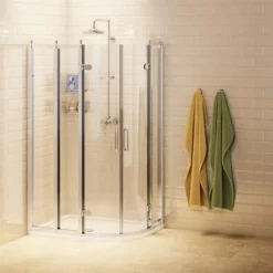 Burlington Traditional Offset Quadrant Shower Enclosure 1000 X 800mm - Premium Quadrant Shower Door