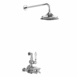Burlington Avon Exposed Traditional Thermostatic Shower Fixed Head - AF1S | Premium Shower Valve