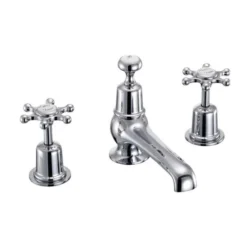 Burlington Birkenhead Traditional Thermostatic Basin Mono 3 Hole Tap - BI29 | Premium Bathroom Fitting