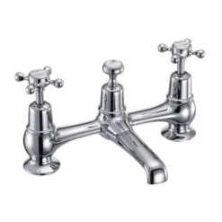 Burlington Claremont Traditional Bridge Basin Mixer Tap - CL10 | High-Quality Bathroom Tap