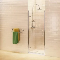 800mm Traditional Hinged Shower Door - Burlington C20 | Premium Shower Enclosure