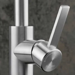 Blanco Candor S Brushed Steel Kitchen Tap - 523121 | High-Quality Monobloc Tap 12 Blanco Candor S Brushed Steel Kitchen Tap - 523121 | High-Quality Monobloc Tap -Bathroom Sales Shop CANDOR S BRUSHED STEEL CLOSE UP LIFESTYLE