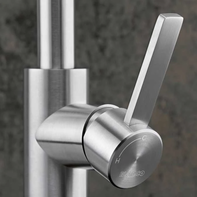 Blanco Candor S Brushed Steel Kitchen Tap - 523121 | High-Quality Monobloc Tap 5 Blanco Candor S Brushed Steel Kitchen Tap - 523121 | High-Quality Monobloc Tap - Image 3