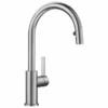 Blanco Candor S Brushed Steel Kitchen Tap - 523121 | High-Quality Monobloc Tap -Bathroom Sales Shop CANDOR S BRUSHED STEEL PRODUCT SHOT