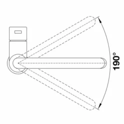 Blanco Candor S Brushed Steel Kitchen Tap - 523121 | High-Quality Monobloc Tap 17 Blanco Candor S Brushed Steel Kitchen Tap - 523121 | High-Quality Monobloc Tap -Bathroom Sales Shop CANDOR S SWIVEL RANGE