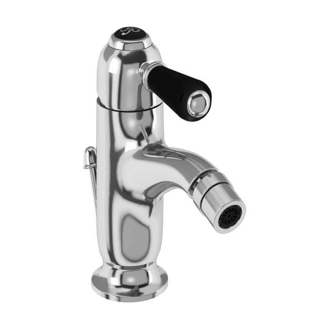 Burlington Chelsea Monobloc Bidet Mixer Tap With Black Lever & Pop Up Waste - CH23BLA | Traditional Style 3 Burlington Chelsea Monobloc Bidet Mixer Tap With Black Lever & Pop Up Waste - CH23BLA | Traditional Style