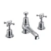 Burlington Claremont 3 Hole Traditional Basin Mixer Tap - Chrome Finish -Bathroom Sales Shop CL12 CO