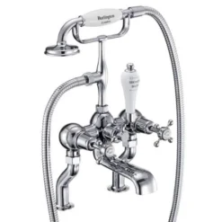 Burlington Claremont Traditional Bath Shower Mixer Tap - Elegant Design & Durable Finish