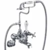 Burlington Claremont Traditional Wall Mounted Bath Shower Mixer Tap - Elegant Design & Durable Finish 2 Burlington Claremont Traditional Wall Mounted Bath Shower Mixer Tap - Elegant Design & Durable Finish -Bathroom Sales Shop CL17