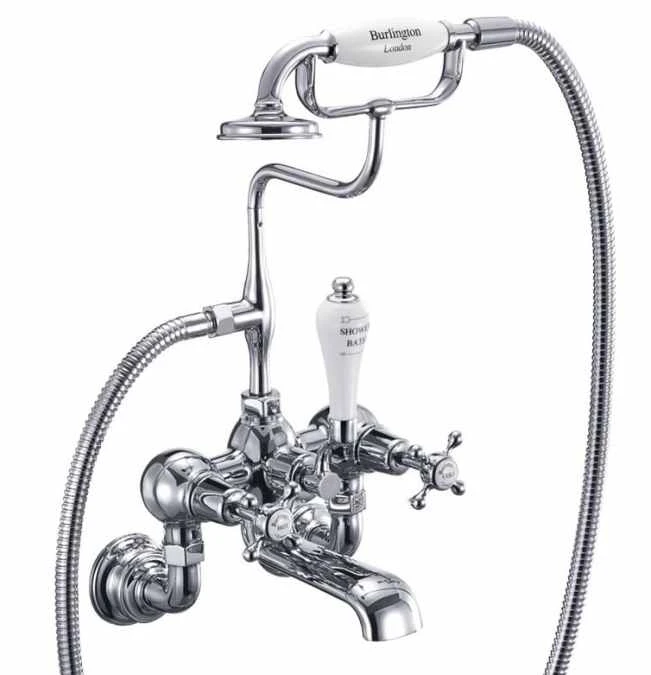 Burlington Claremont Traditional Wall Mounted Bath Shower Mixer Tap - Elegant Design & Durable Finish 3 Burlington Claremont Traditional Wall Mounted Bath Shower Mixer Tap - Elegant Design & Durable Finish