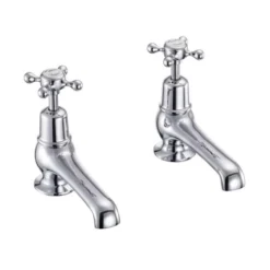 Burlington Claremont Traditional 5" Basin Pillar Taps CL2 - Classic Design for Modern Bathrooms