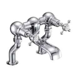 Burlington Claremont Traditional Bath Filler Tap - White - CL23 | High-Quality Traditional Taps