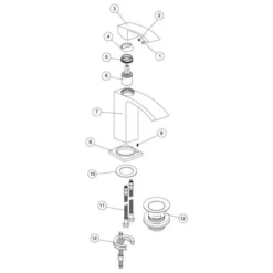 Campbell Mono Cloakroom Basin Mixer - Modern Bathroom Tap with Sleek Design -Bathroom Sales Shop Campbell cloakroom basin mixer parts