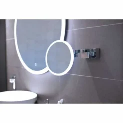 HiB Cirque LED Magnifying Bathroom Mirror - 21700 | 10X Magnification & Bright Illumination -Bathroom Sales Shop Cirque Lifestyle 3