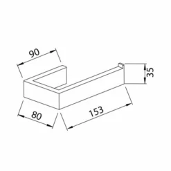 Colour Your Bathroom - Pure Toilet Roll Holder by ABACUS | Stylish Bathroom Accessory -Bathroom Sales Shop Colour Your Bathroom Toilet Roll Holder Spec