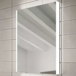 HIB Connect 50 Bluetooth Bathroom Mirror with Charging Socket & USB | 700 x 500 mm | LED Illuminated