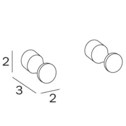 Inda Hotellerie Pair Of Robe Hooks A05610 - Durable Bathroom Accessories 5 Inda Hotellerie Pair Of Robe Hooks A05610 - Durable Bathroom Accessories -Bathroom Sales Shop ContentsFiles Inda Colorella A05610