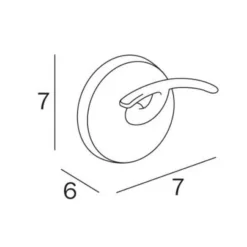 Inda Hotellerie Robe Hook A23210 - Premium Bathroom Accessory 5 Inda Hotellerie Robe Hook A23210 - Premium Bathroom Accessory -Bathroom Sales Shop ContentsFiles Inda Colorella A23210