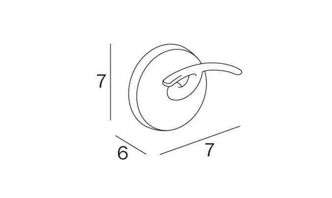 Inda Hotellerie Robe Hook A23210 - Premium Bathroom Accessory 4 Inda Hotellerie Robe Hook A23210 - Premium Bathroom Accessory - Image 2