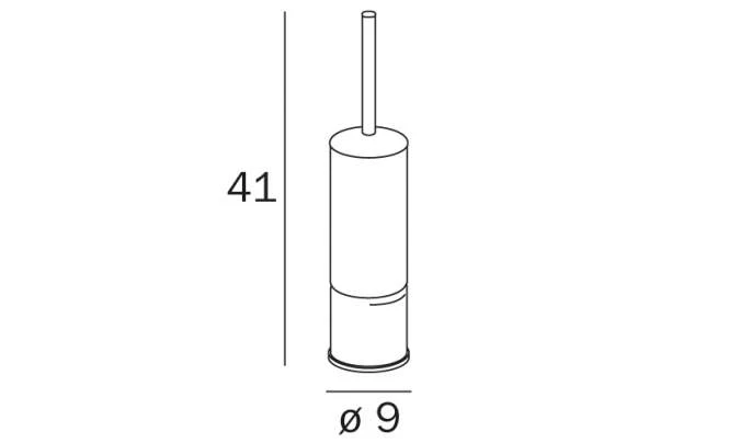 Inda Colorella Toilet Brush and Holder A3184A - Modern Bathroom Cleaning Tool 4 Inda Colorella Toilet Brush and Holder A3184A - Modern Bathroom Cleaning Tool - Image 2