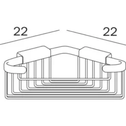Inda Hotellerie AV031A Premium Shower Basket | Rust-Resistant Bathroom Caddy -Bathroom Sales Shop ContentsFiles Inda Hotellerie AV031A 1