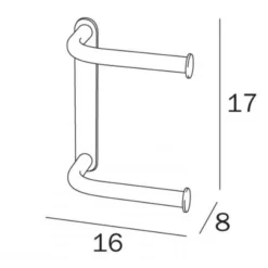 Inda Hotellerie Chrome Toilet Roll Holder - AV425A | Durable & Stylish Bathroom Accessory -Bathroom Sales Shop ContentsFiles Inda Hotellerie AV425A