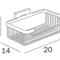 Inda Lea Large Shower Basket with Soap and Sponge Holder A18510 - Durable Bathroom Caddy 5 Inda Lea Large Shower Basket with Soap and Sponge Holder A18510 - Durable Bathroom Caddy -Bathroom Sales Shop ContentsFiles Inda Lea A1951B