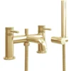 Scudo Core Brushed Brass Bath Shower Mixer Tap | Premium Bathroom Taps