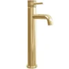 Scudo Core Brushed Brass Tall Mono Basin Mixer Tap | Premium Bathroom Tap -Bathroom Sales Shop Core Tall Basin Tap CO