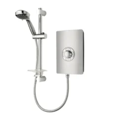 Triton Aspirante Electric Shower 9.5KW - Brushed Steel | Powerful & Stylish