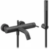 Vema Maira Matt Black Wall Mounted Bath Shower Mixer Tap (DITB2138) | Modern Wall-Mounted Tap