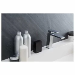 Vema Lys Chrome Basin Mixer Tap | Modern Bathroom Faucet | DITS1214 -Bathroom Sales Shop DITS1214 CAM 1156x742
