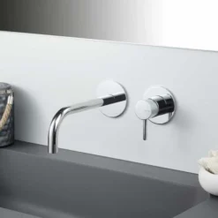 Vema Maira Chrome Wall Mounted Basin Mixer Tap - DITS1224 | Sleek & Modern Design -Bathroom Sales Shop DITS1224 CAM 1156x742 1