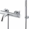 Vema Maira Chrome Wall Mounted Bath Shower Mixer Tap - DITS2034 | Modern Bathroom Tap -Bathroom Sales Shop DITS2034 CO 1156x742