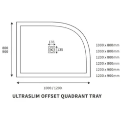 Ultra-Slim 1200 X 900mm Left Hand Offset Quadrant Shower Tray | Durable & Stylish 7 Ultra-Slim 1200 X 900mm Left Hand Offset Quadrant Shower Tray | Durable & Stylish -Bathroom Sales Shop Designer OFFQUAD tech