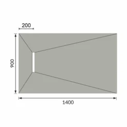 ABACUS Elements Level Access Linear Waste Wetroom Kit 1400 X 900 X 30mm -Bathroom Sales Shop EMK3 EN 1409 TECH rd
