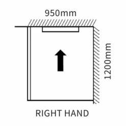 ABACUS Infinity Wet Room Tray - Right Hand - 1200 X 950mm | Premium Wetroom Kit -Bathroom Sales Shop EMKE R7 1209 TECH rd