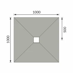 ABACUS Elements Level Access Wetroom Kit 1000 x 1000mm Centre Waste - Premium Wet Room Solution 11 ABACUS Elements Level Access Wetroom Kit 1000 x 1000mm Centre Waste - Premium Wet Room Solution -Bathroom Sales Shop EMKS CE 1010 TECH