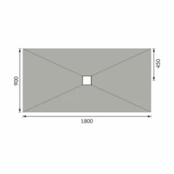 ABACUS Level Access Wetroom Kit 1800 X 900mm Centre Drain - Premium Quality Wet Room Solution -Bathroom Sales Shop EMKS CE 1809 TECH rd