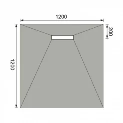 ABACUS Elements Level Access Linear Waste Wetroom Kit 1200 x 1200mm - Premium Wet Room Solution -Bathroom Sales Shop EMLT 05 7512 TECH 1