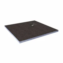 ABACUS Tileable Wet Room Square Shower Tray 1000 X 1000 X 30mm with Corner Drain